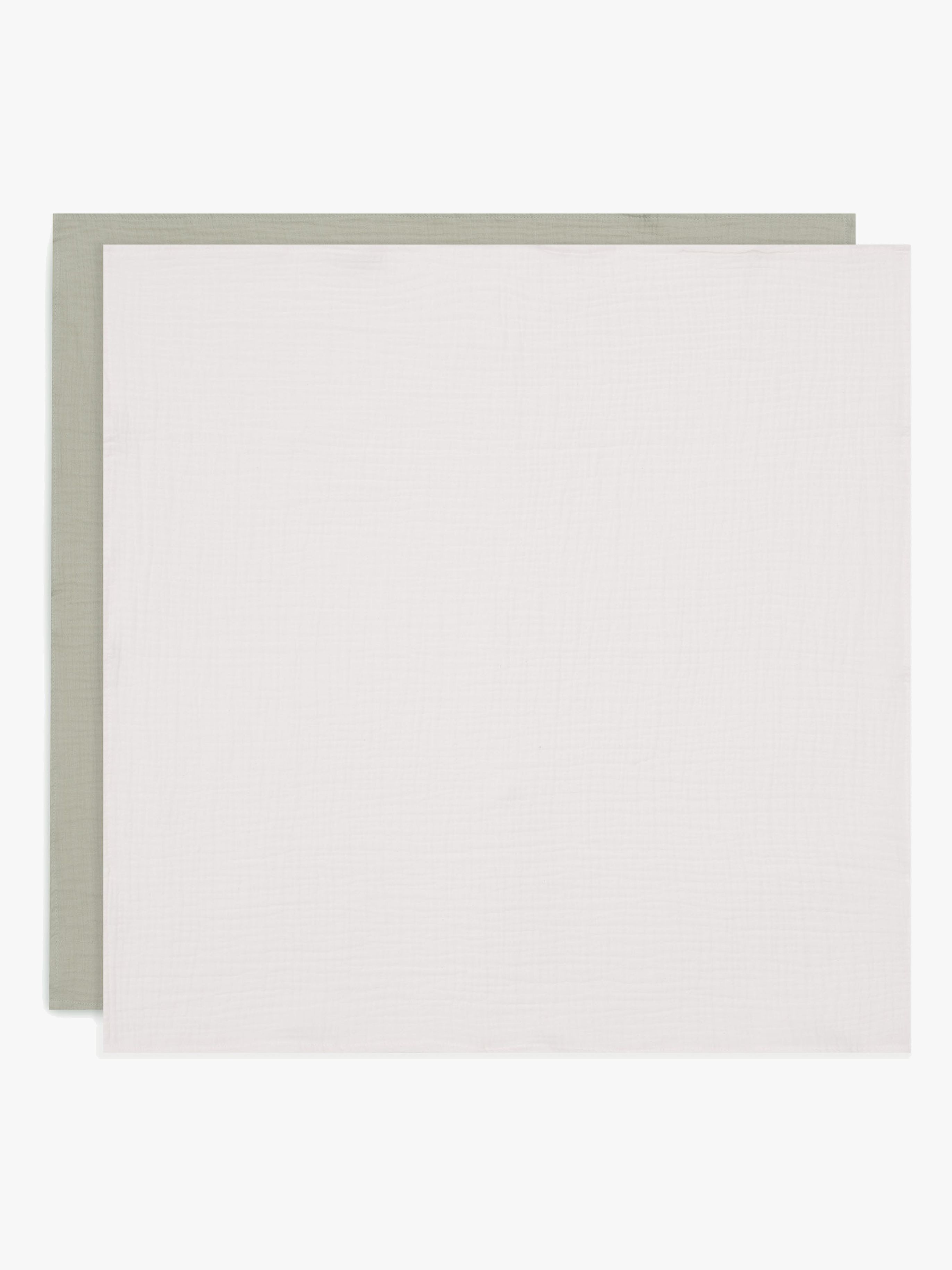 Musselintuch 4er-Pack, Olive Green / Ivory
