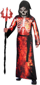Amscan Kostüm Brennendes Skelett
