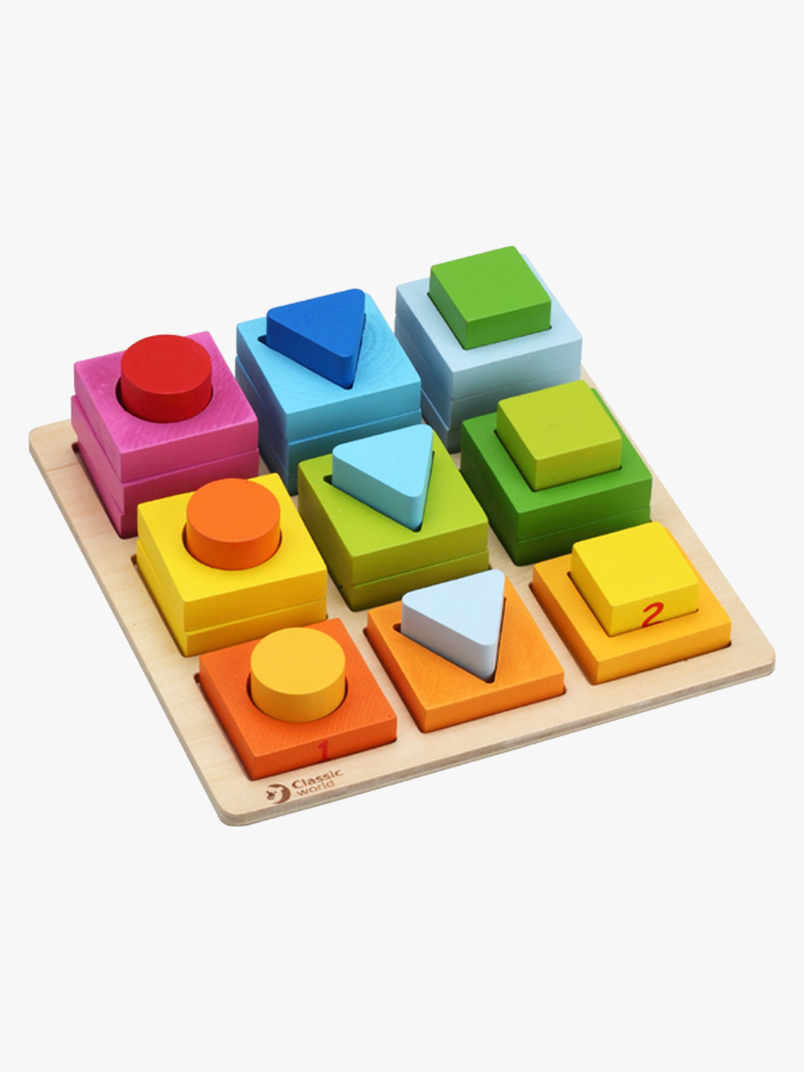 Stapelklötze Spiel Quadrat, Babyspielzeug