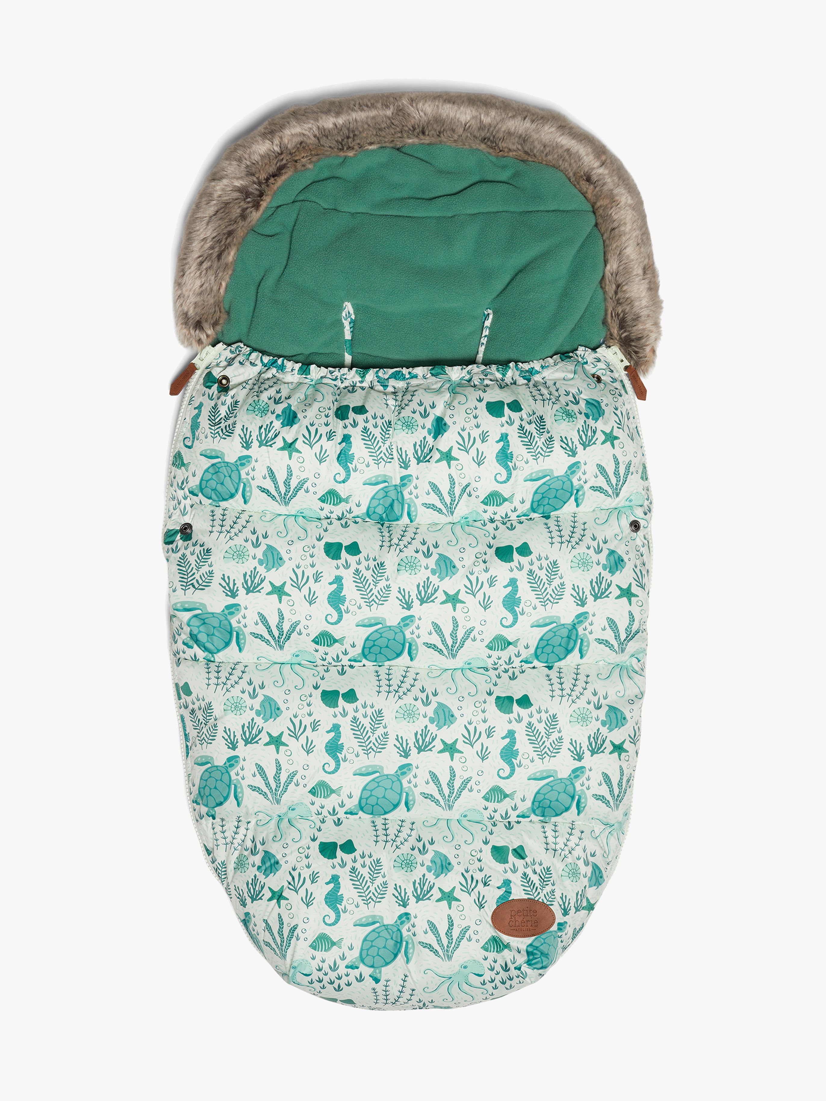 Petite Chérie Essence Fußsack, Turtles/Green, Winterfußsäcke