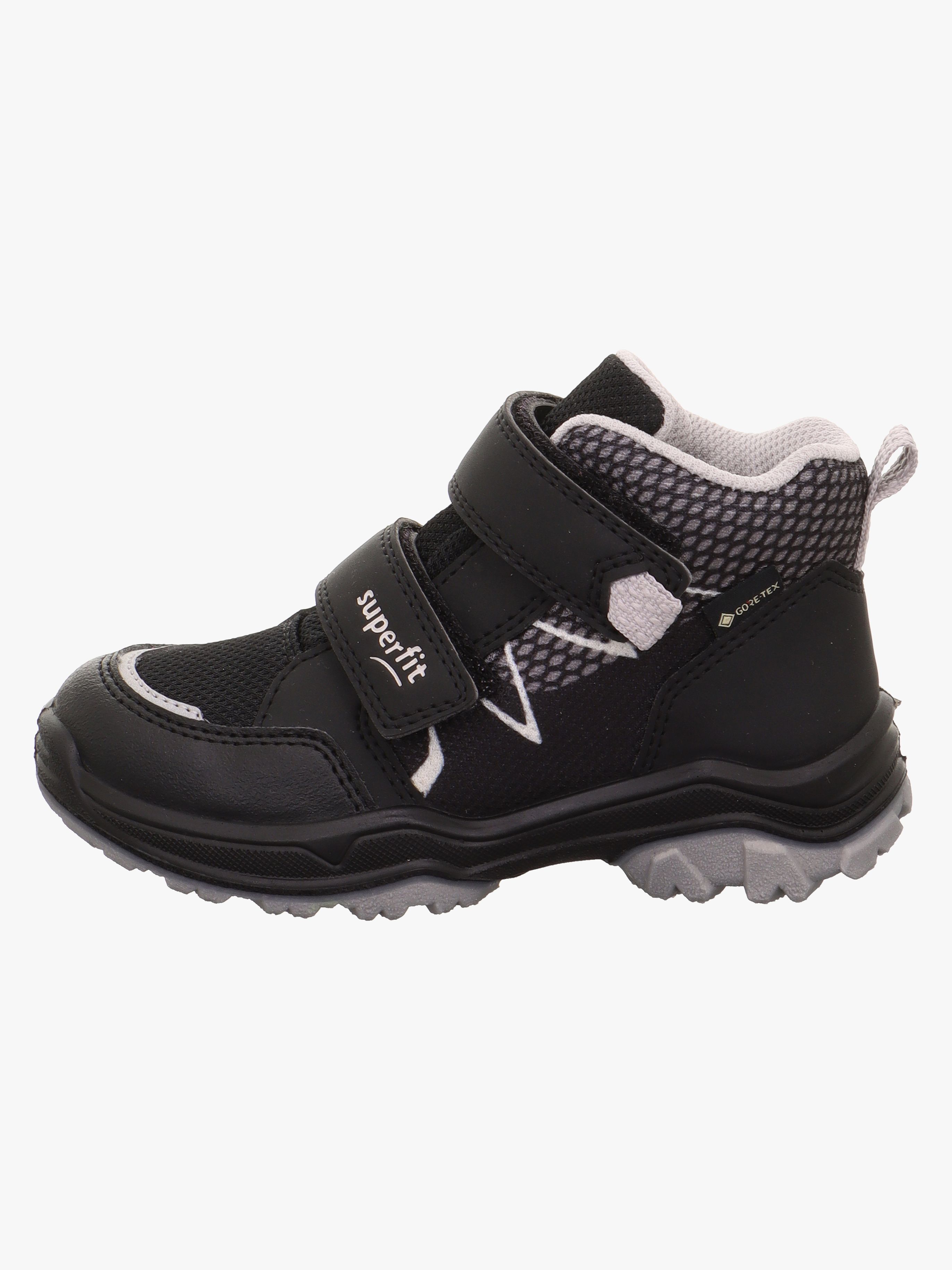 Superfit Jupiter Mid GTX Kinder Sneaker, Black/Light Grey, 28, Kinderschuhe