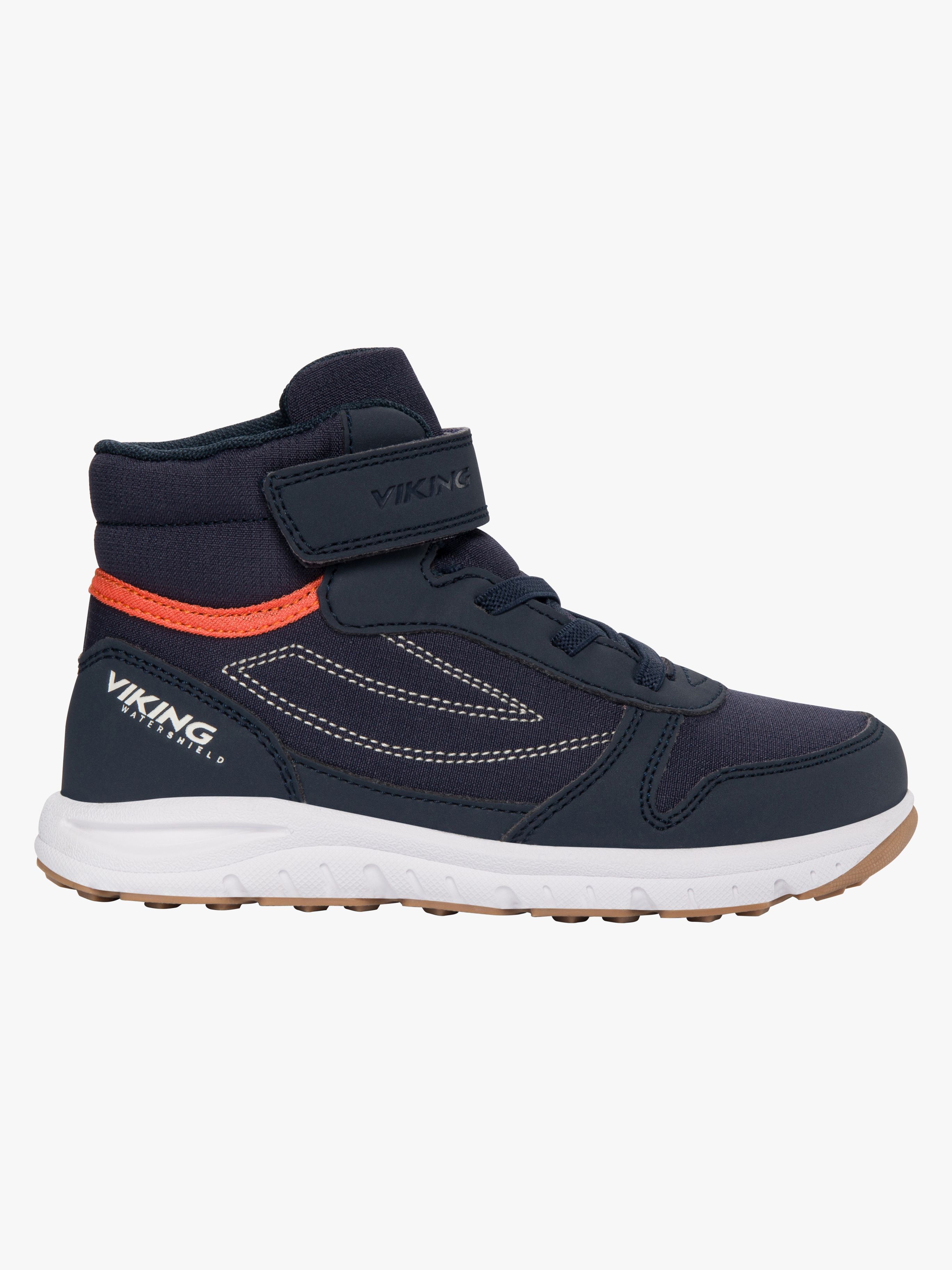 Viking Hovet Mid 1V WP Kinder Sneaker, Navy, 23, Kinderschuhe