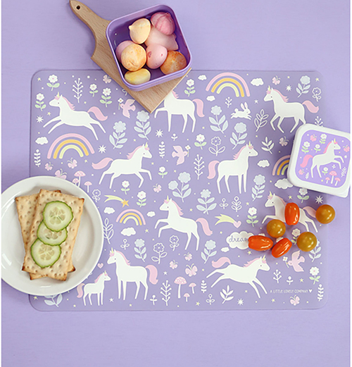 A Little Lovely Company Tischset, Unicorn Dreams LLCUNDERL-dreams-3499_4b.jpg