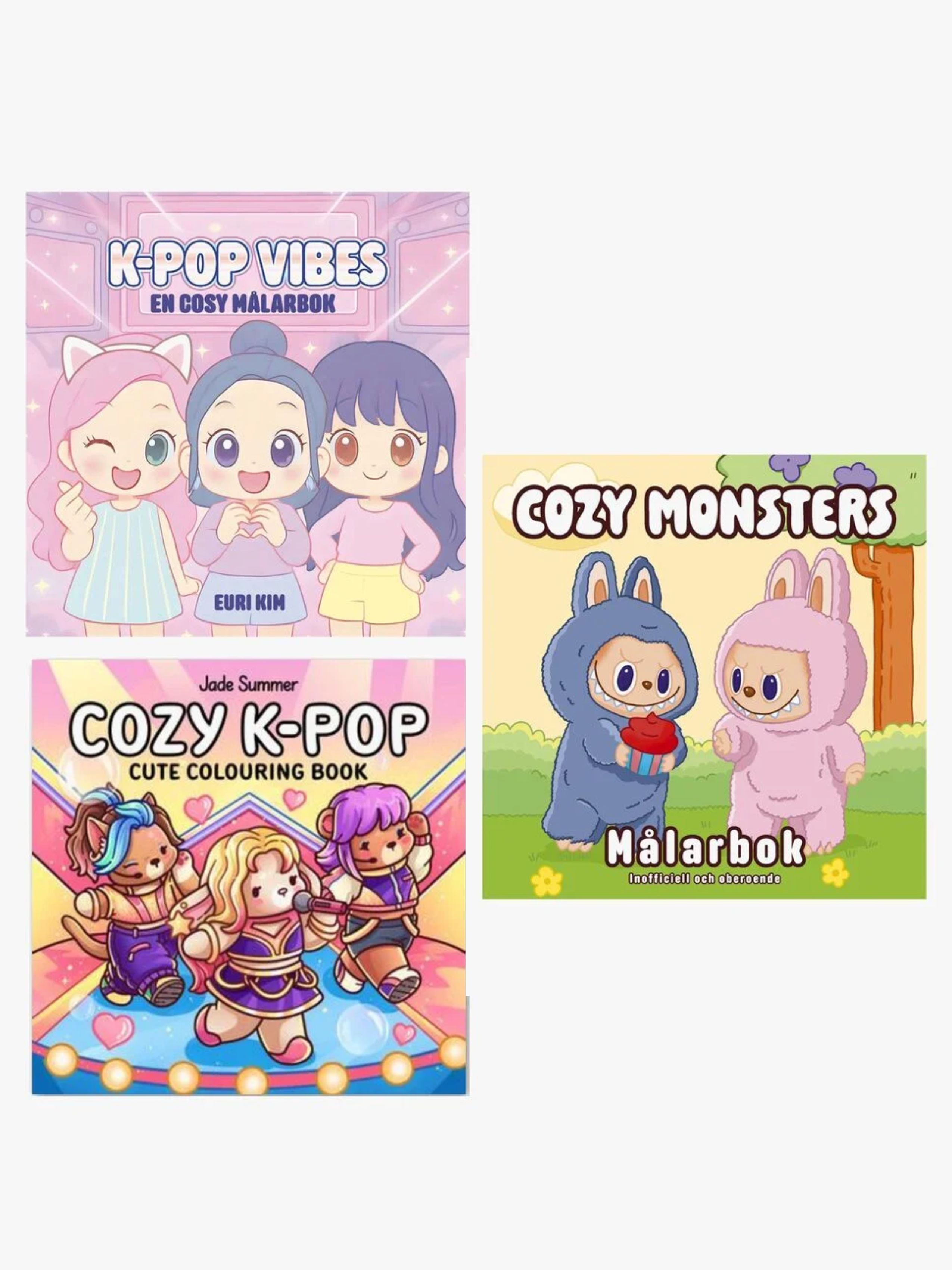 Cozy Malbuch-Paket K-Pop & Monsters