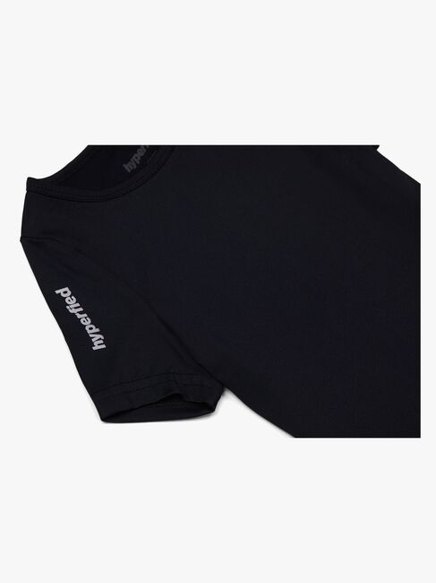 Hyperfied Short Sleeve Logo Top, Anthracite