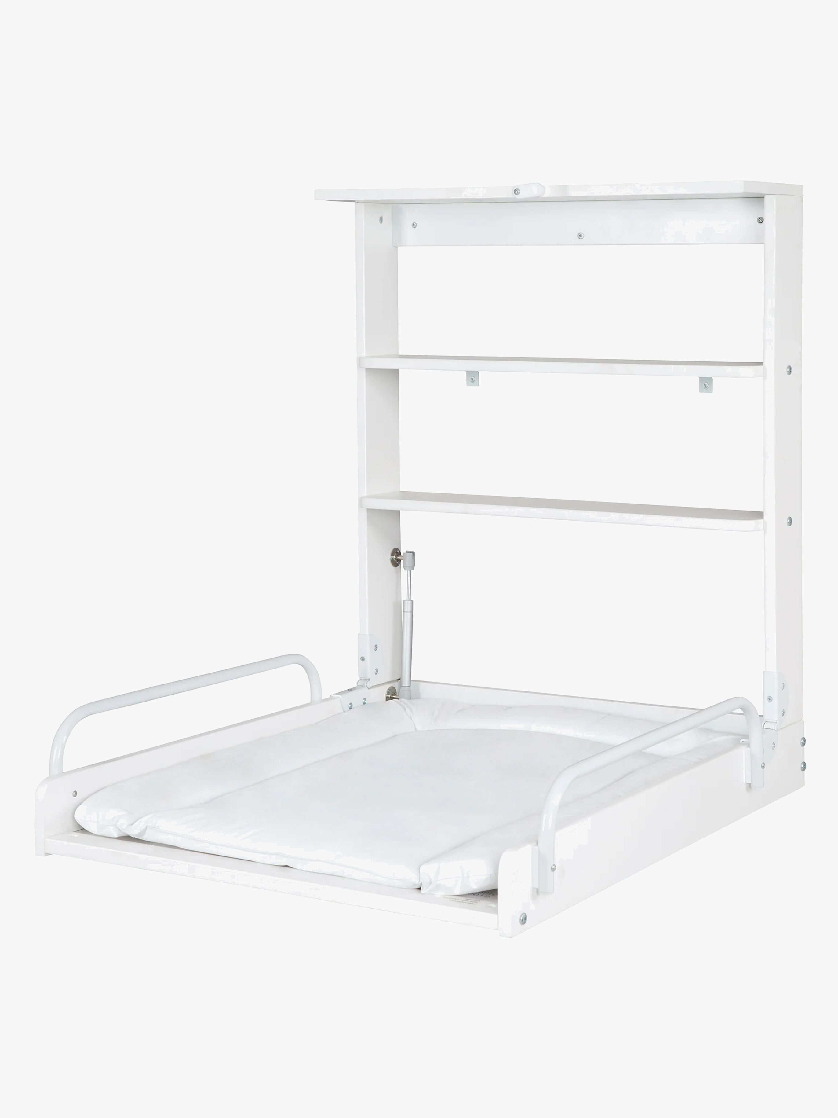 Wandmontierter Wickeltisch & Wickelunterlage, White