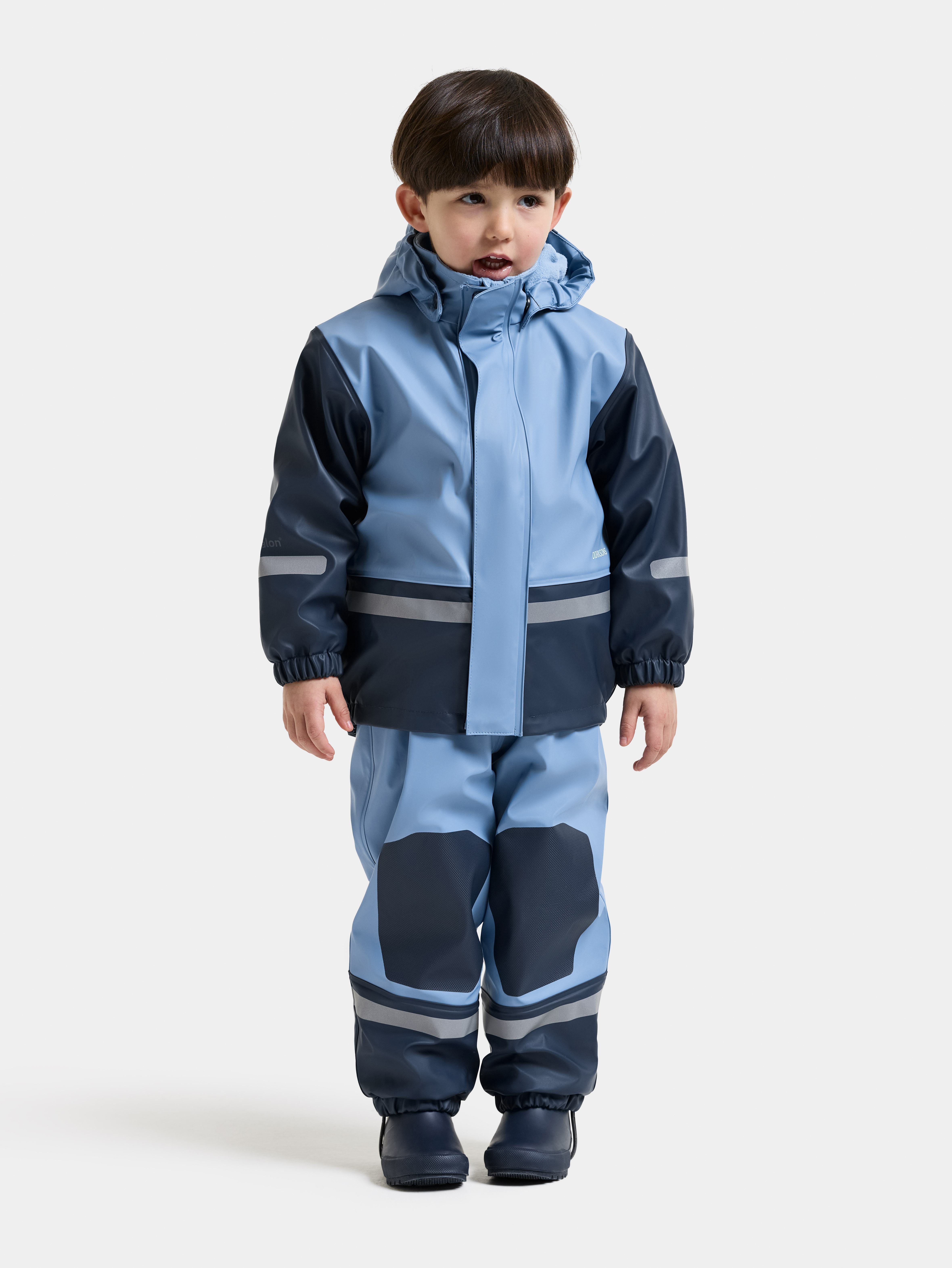 Didriksons Boardman Gefüttertes Regenset, Winter Blue, 90