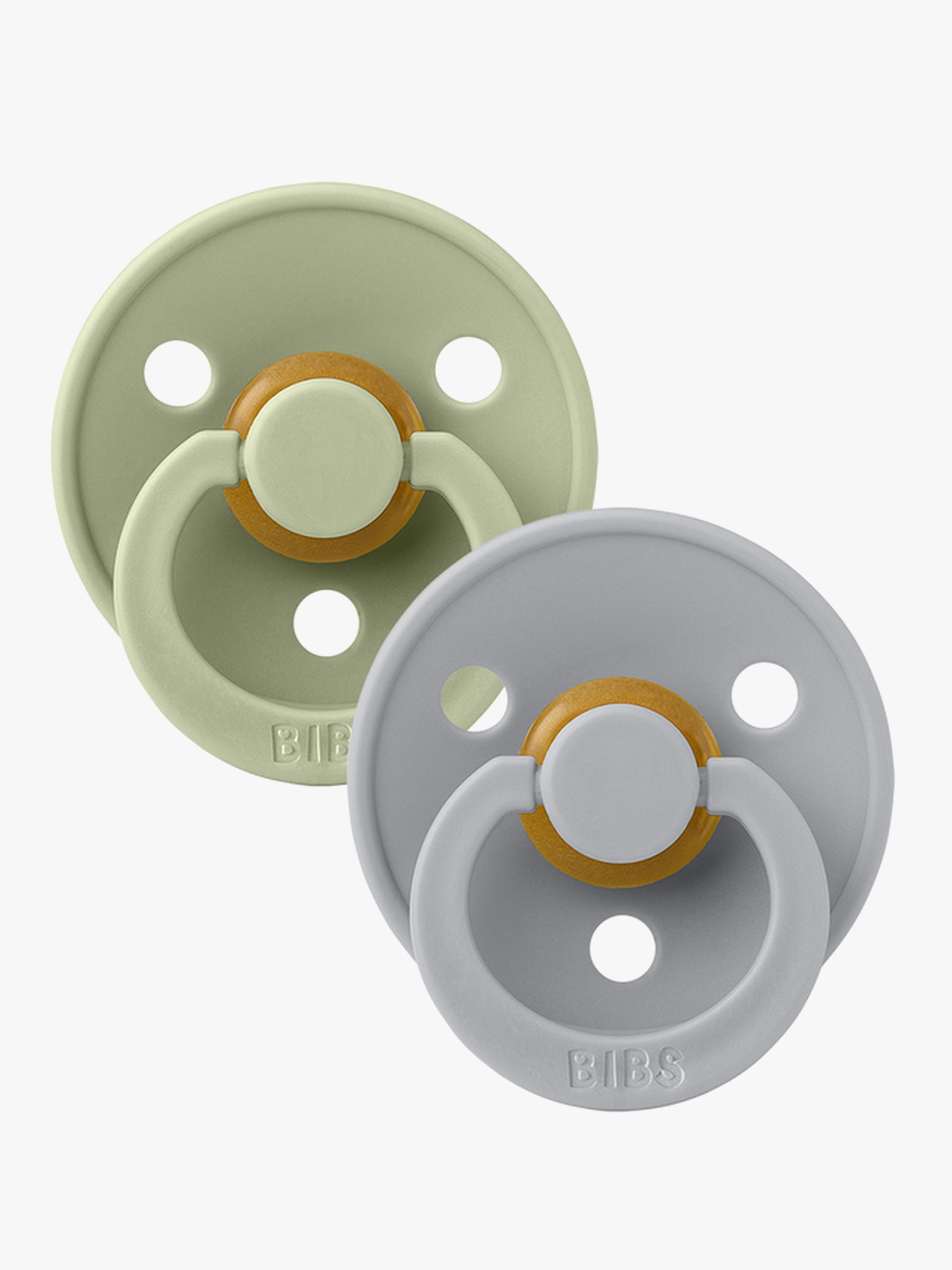 Schnuller Colour 2er-Pack Latex Größe 1, Sage / Cloud