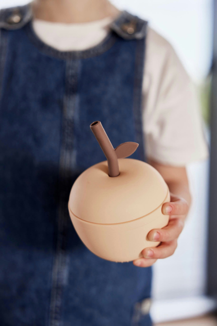 OYOY Apple Trinkhalmbecher, Peach