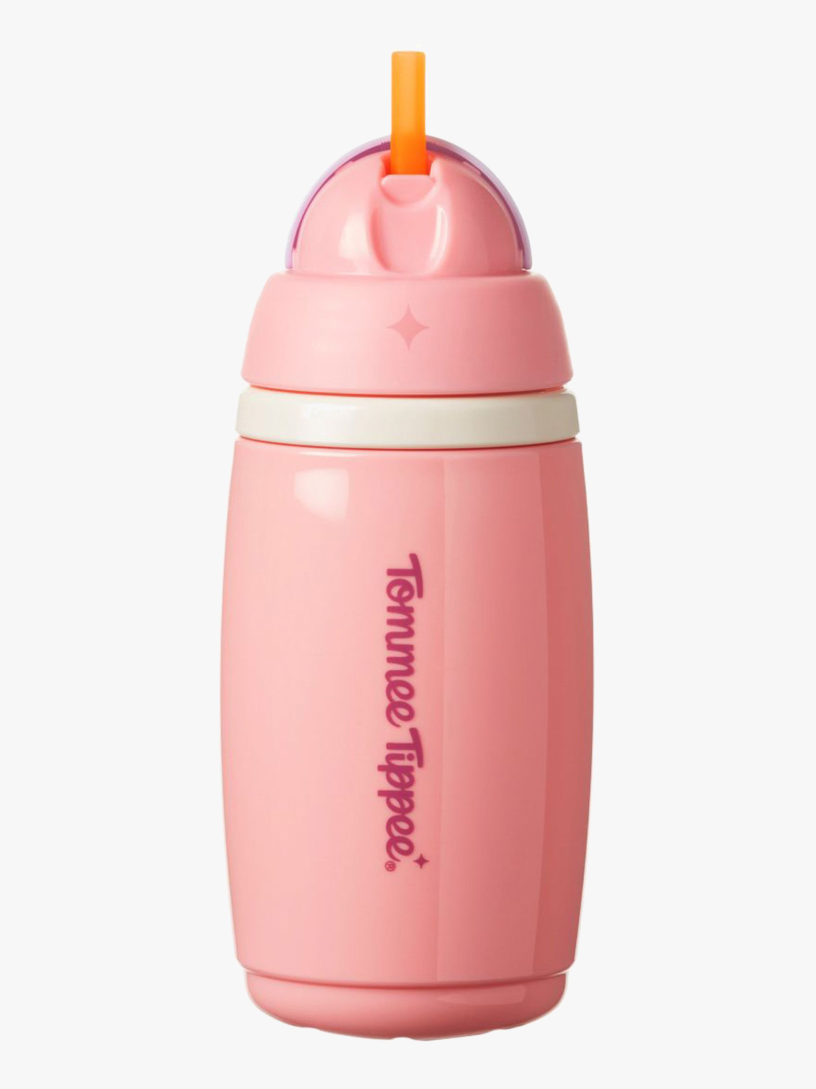 Flasche mit Trinkhalm 266 ml, Rosa