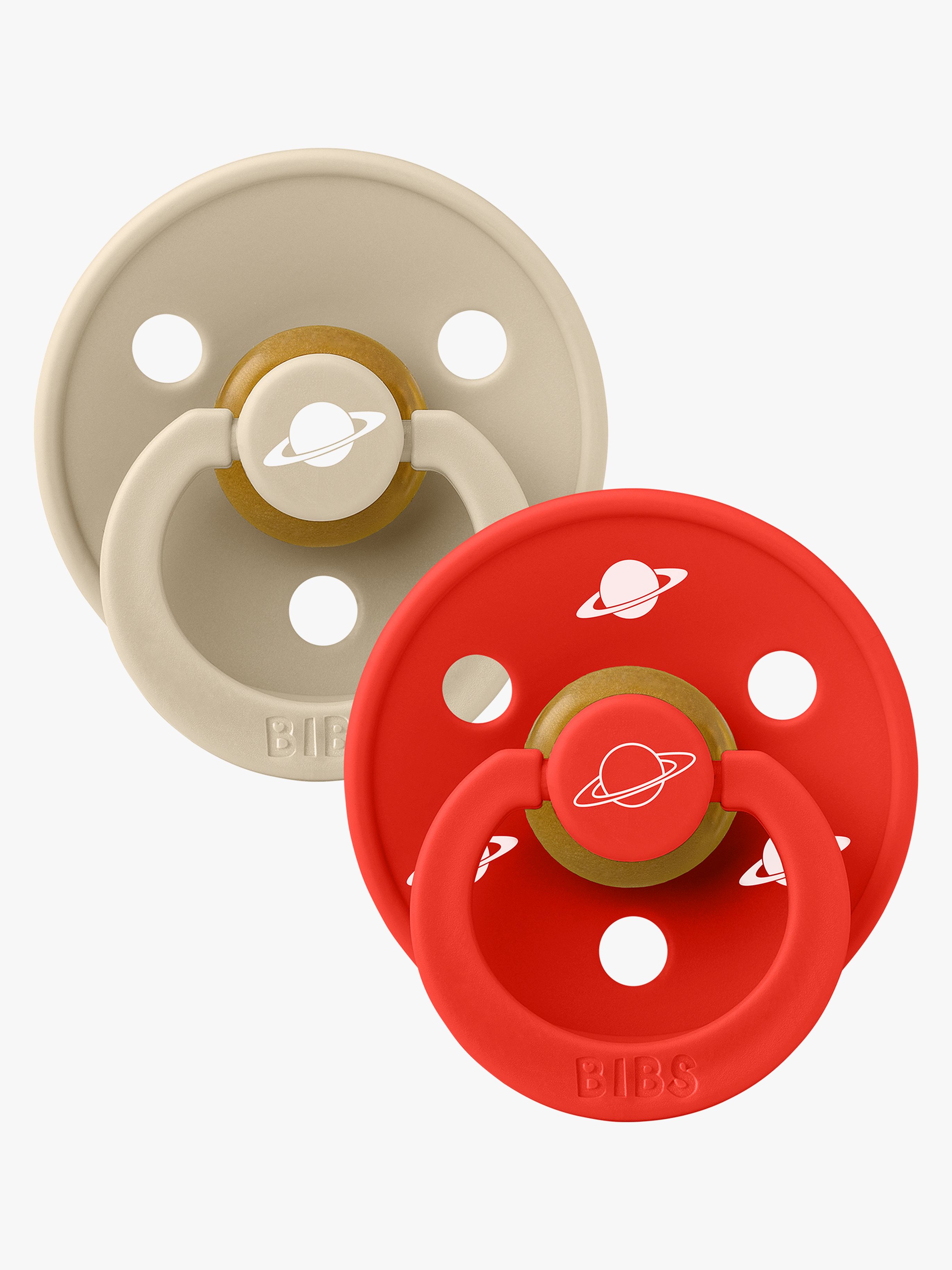 x Planet Nusa Colour Schnuller 2er-Pack Latex Größe 2, Vanilla Mix