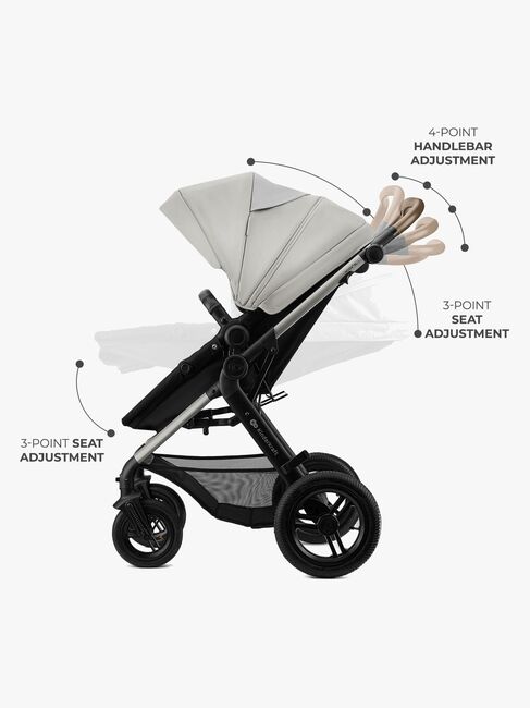 Kinderkraft MOOV 2 XL Air Kombikinderwagen, Moonlight Grey