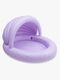 Swim Essentials Kinderpool mit Sonnenschutz 100 cm, Lila Leopard