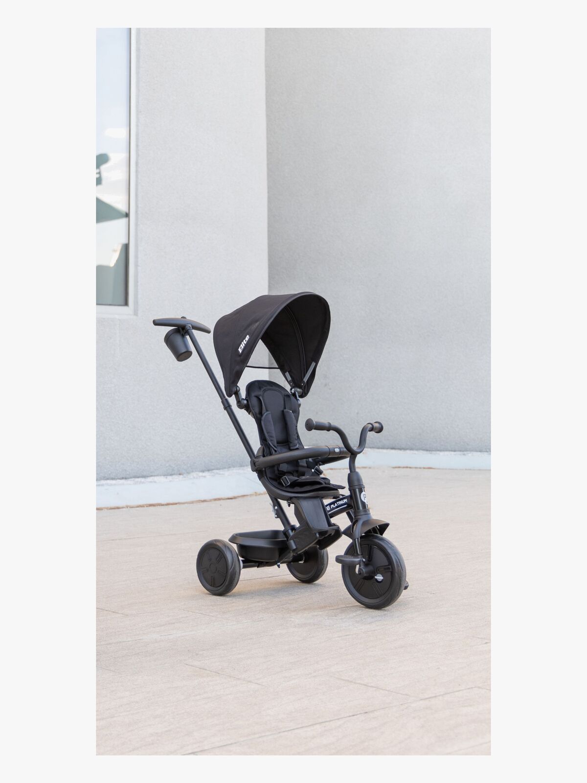 QPlay Elite Platinum Dreirad, Schwarz