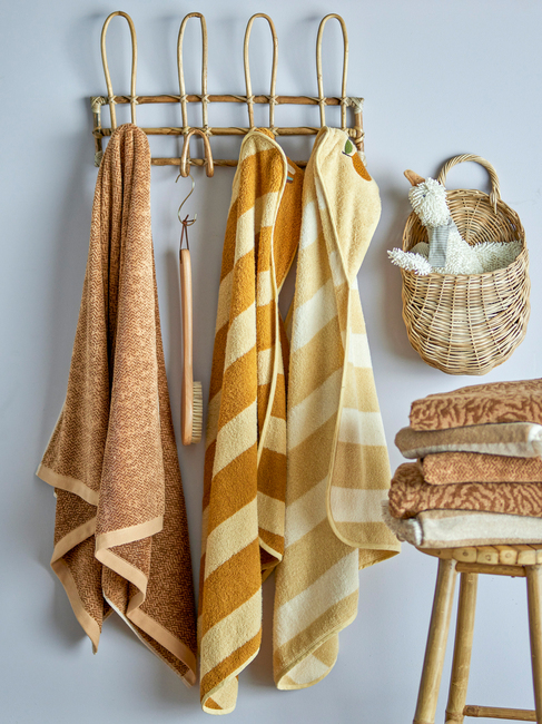 Bloomingville Agnes Handtuch, Brown Cotton