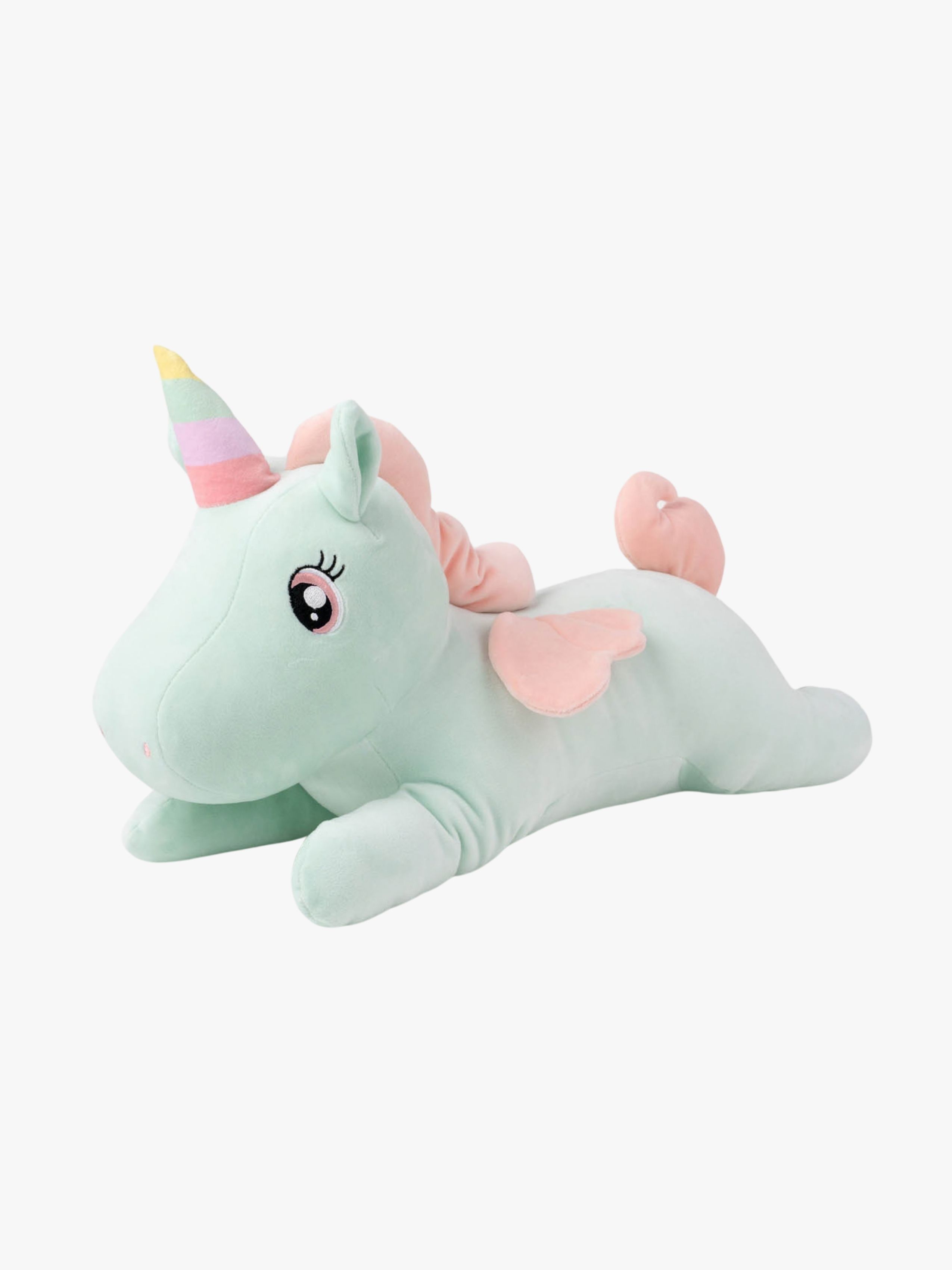 Teddykompaniet Plüschspielzeug Liegendes Einhorn 52 cm, Grün