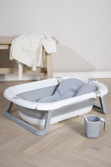 Beemoo CARE Assist Badewanne inkl. Badestütze & Duschkanne, White/Grey