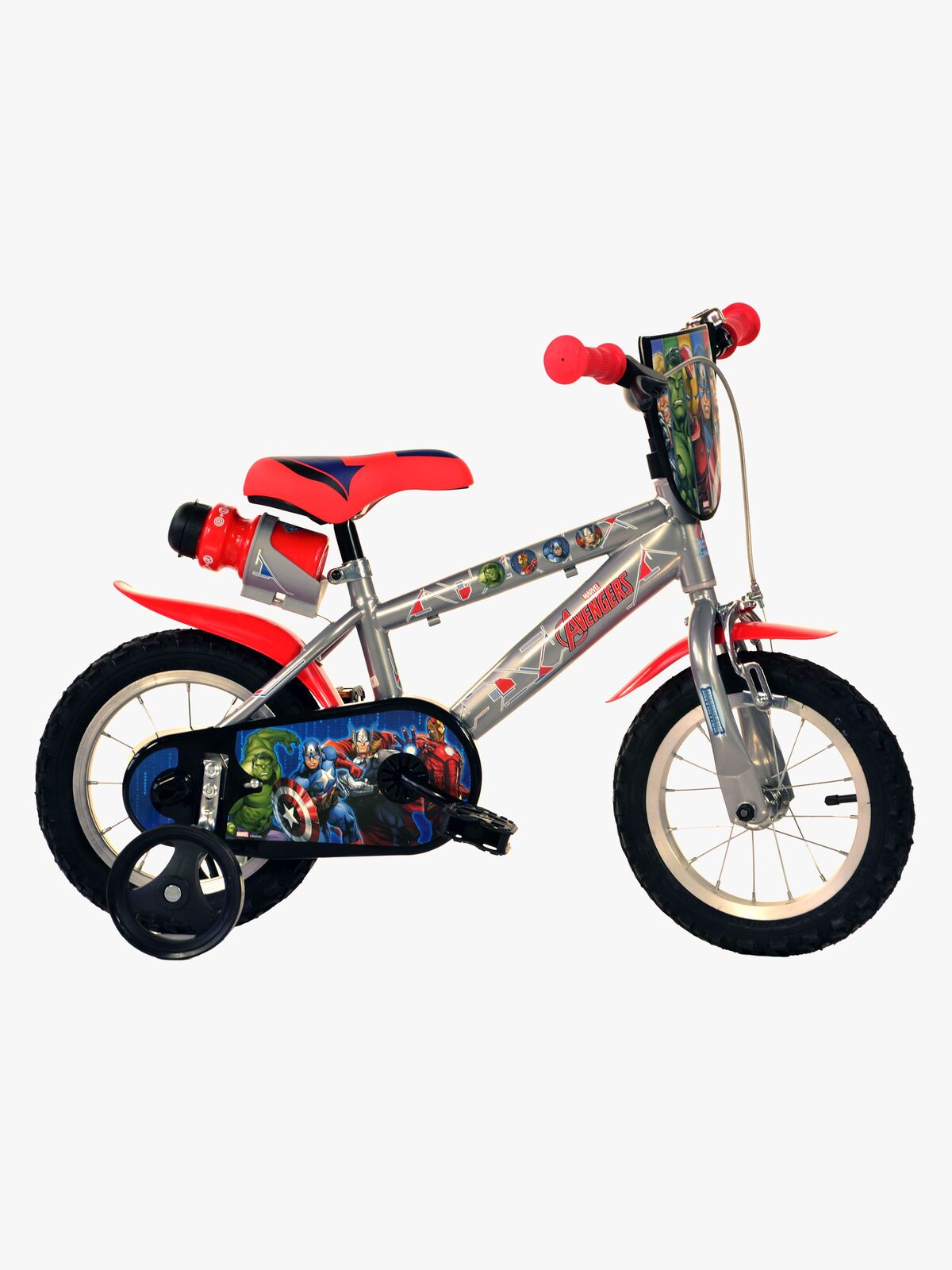 Marvel Avengers Cykel 12 Zoll, Metallic Grau