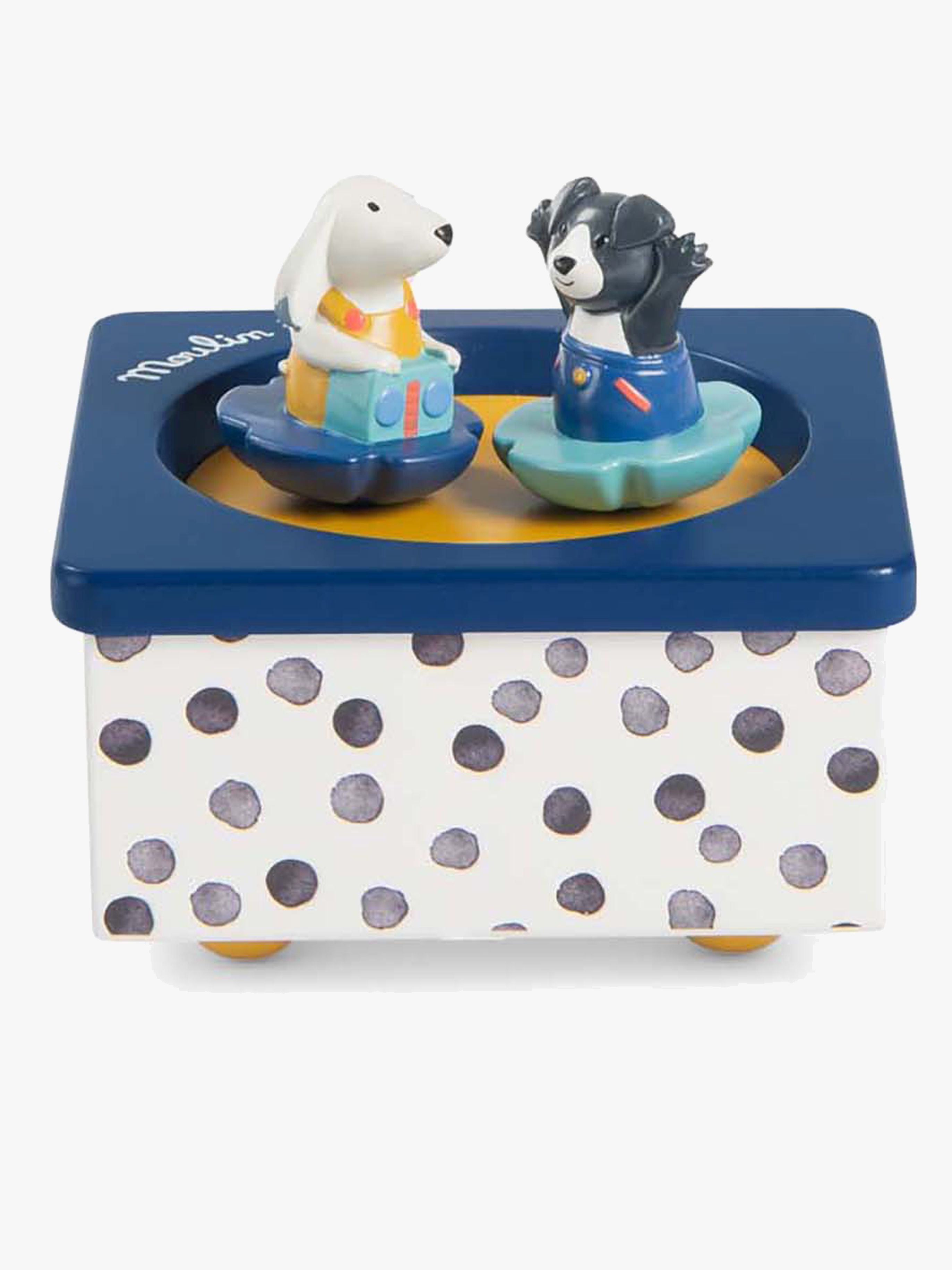 Spieluhr Puce & Pilou, Blau, Babyspielzeug