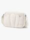 Elodie Cross Body Wickeltasche, White Bouclé