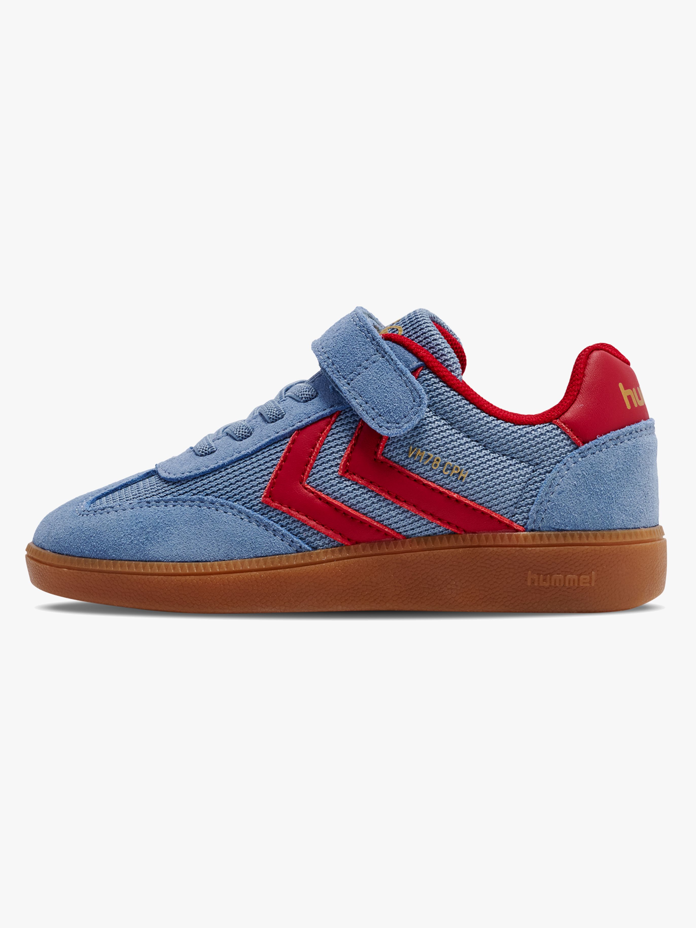 Hummel VM78 Cph Jr Kinder Sneaker, Faded Denim/Crimson, 31, Kinderschuhe