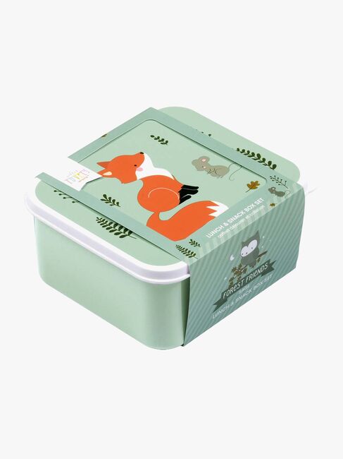 A Little Lovely Company Lunchbox-Set, Forest Friends