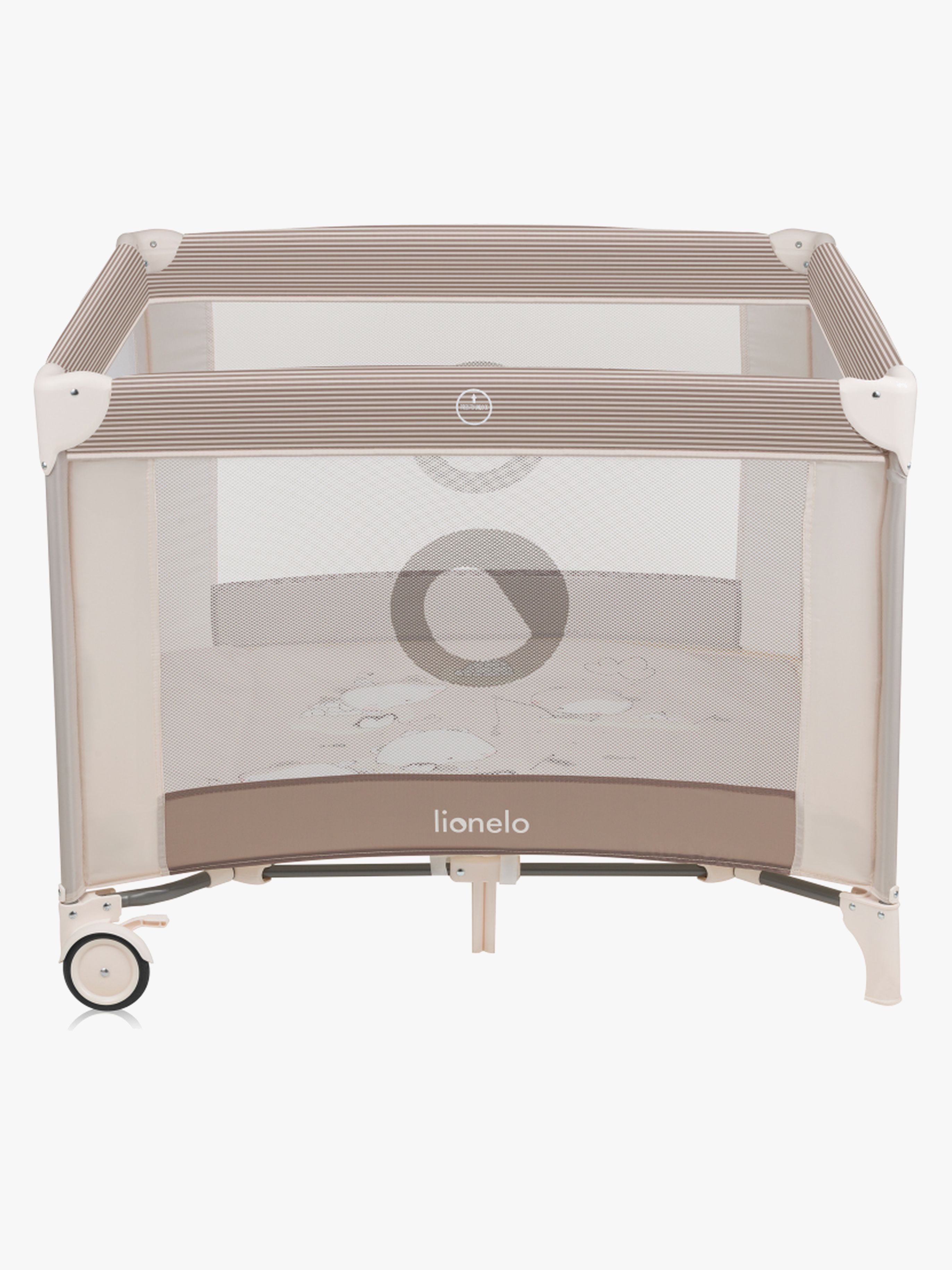 Lionelo BONNIE Laufgitter für Kinder & Babys, Beige Sand