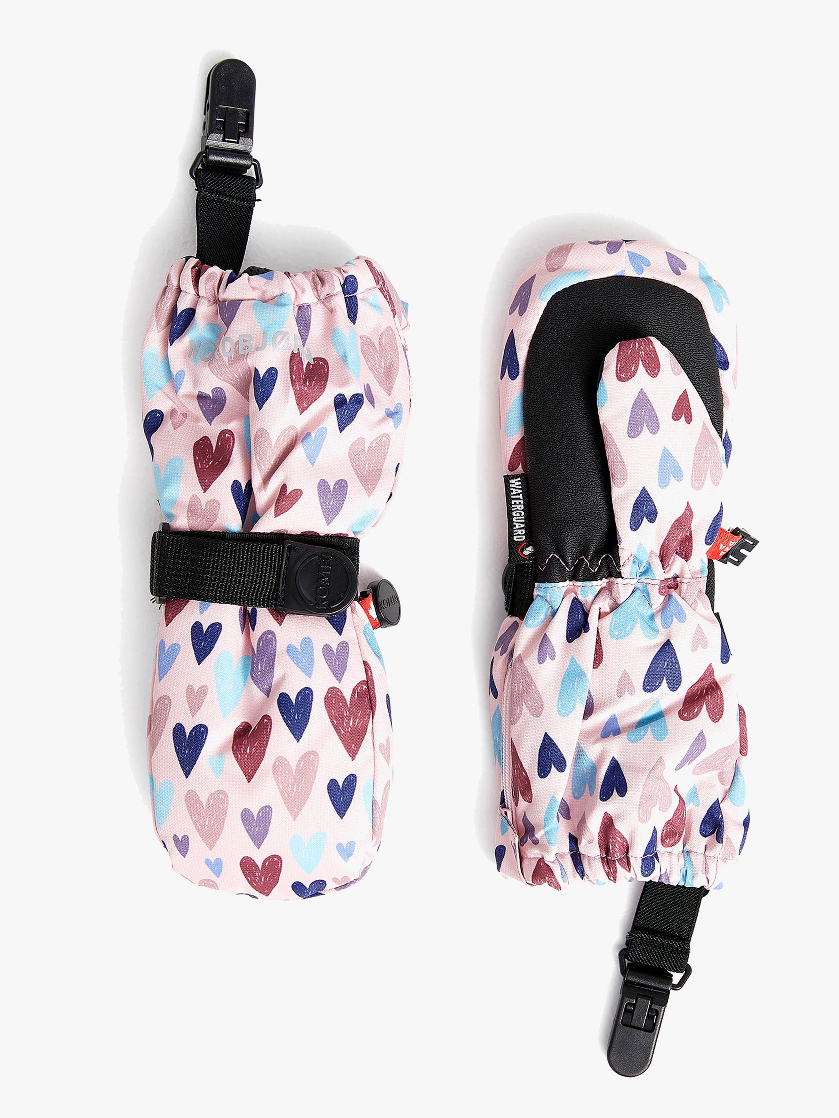 Nordbjørn Snowbird Fäustlinge, Doodle Hearts, M