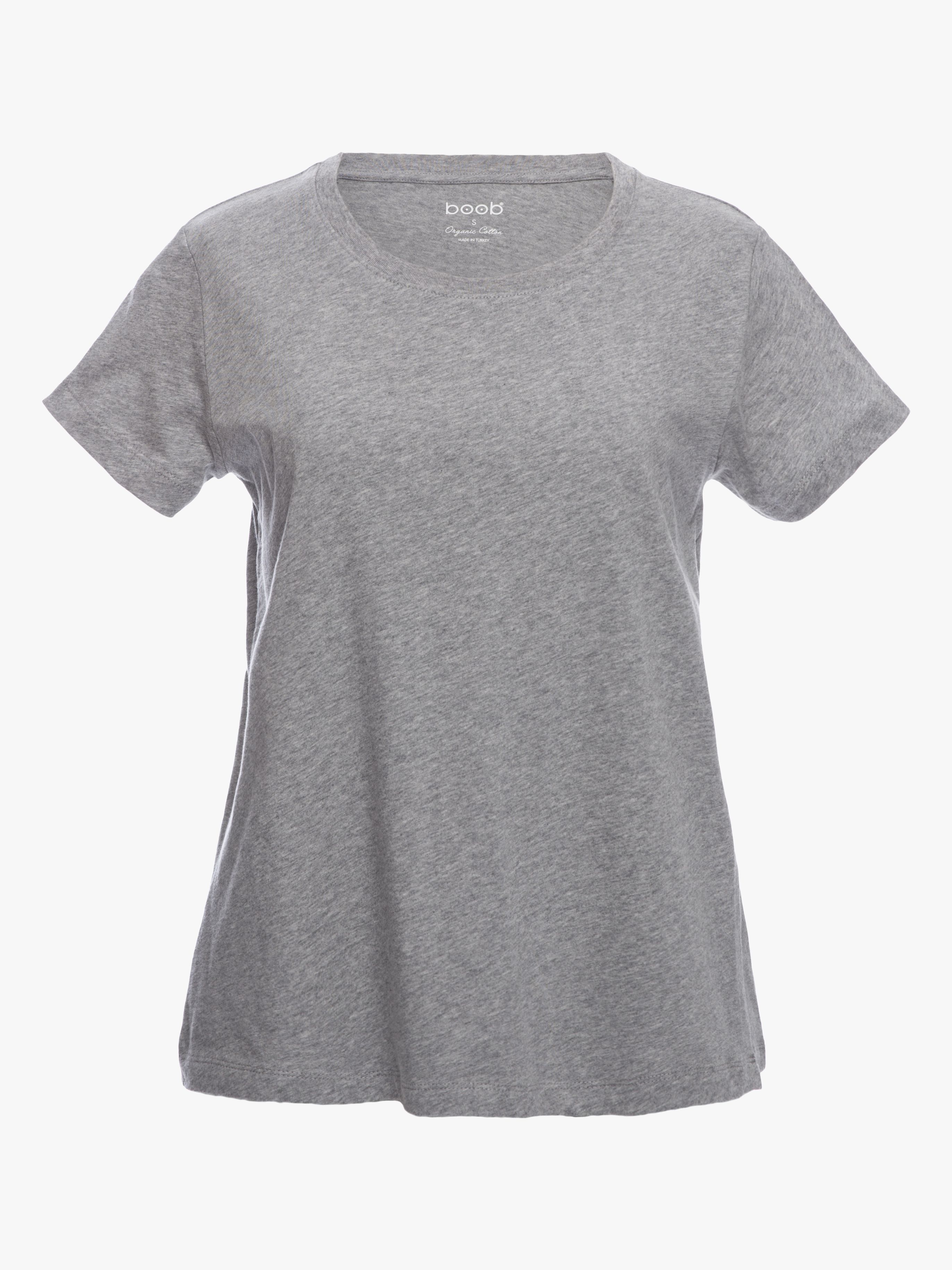 Boob Umstands- und Still-T-Shirt, Grau meliert L