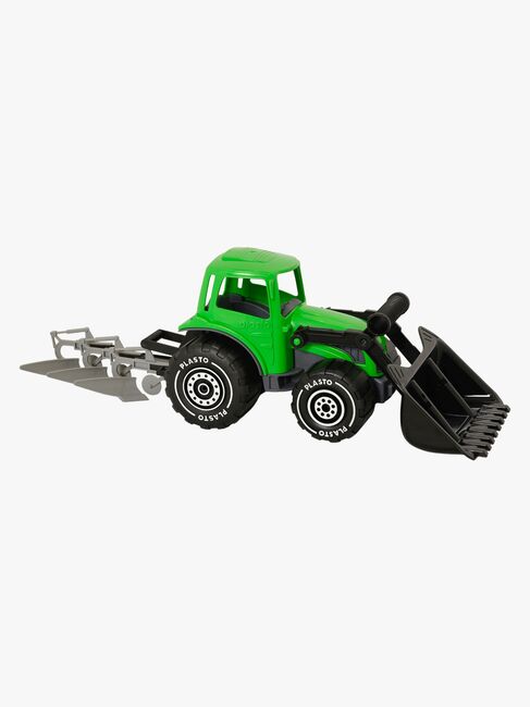 Plasto Traktor mit Pflug & Frontlader 52 cm
