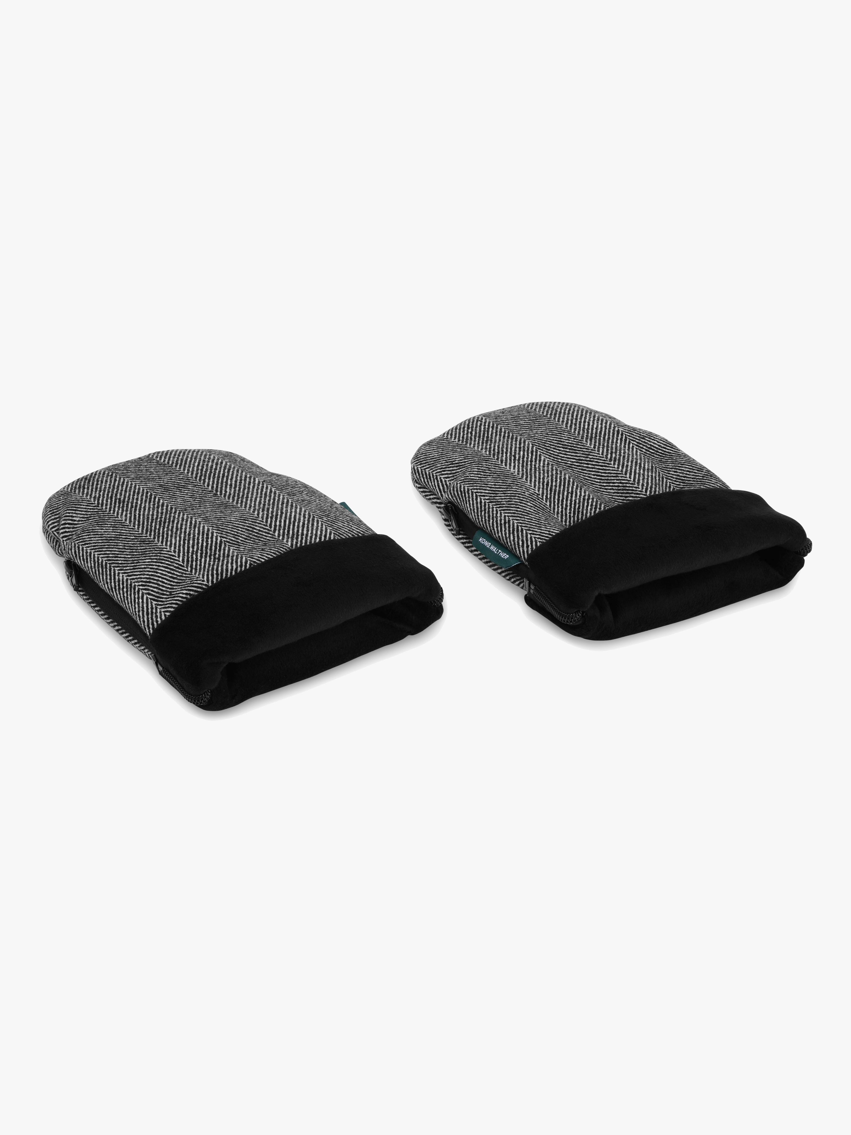 KONG.WALTHER Østerbro Tweed Kinderwagen-Fäustlinge, Black
