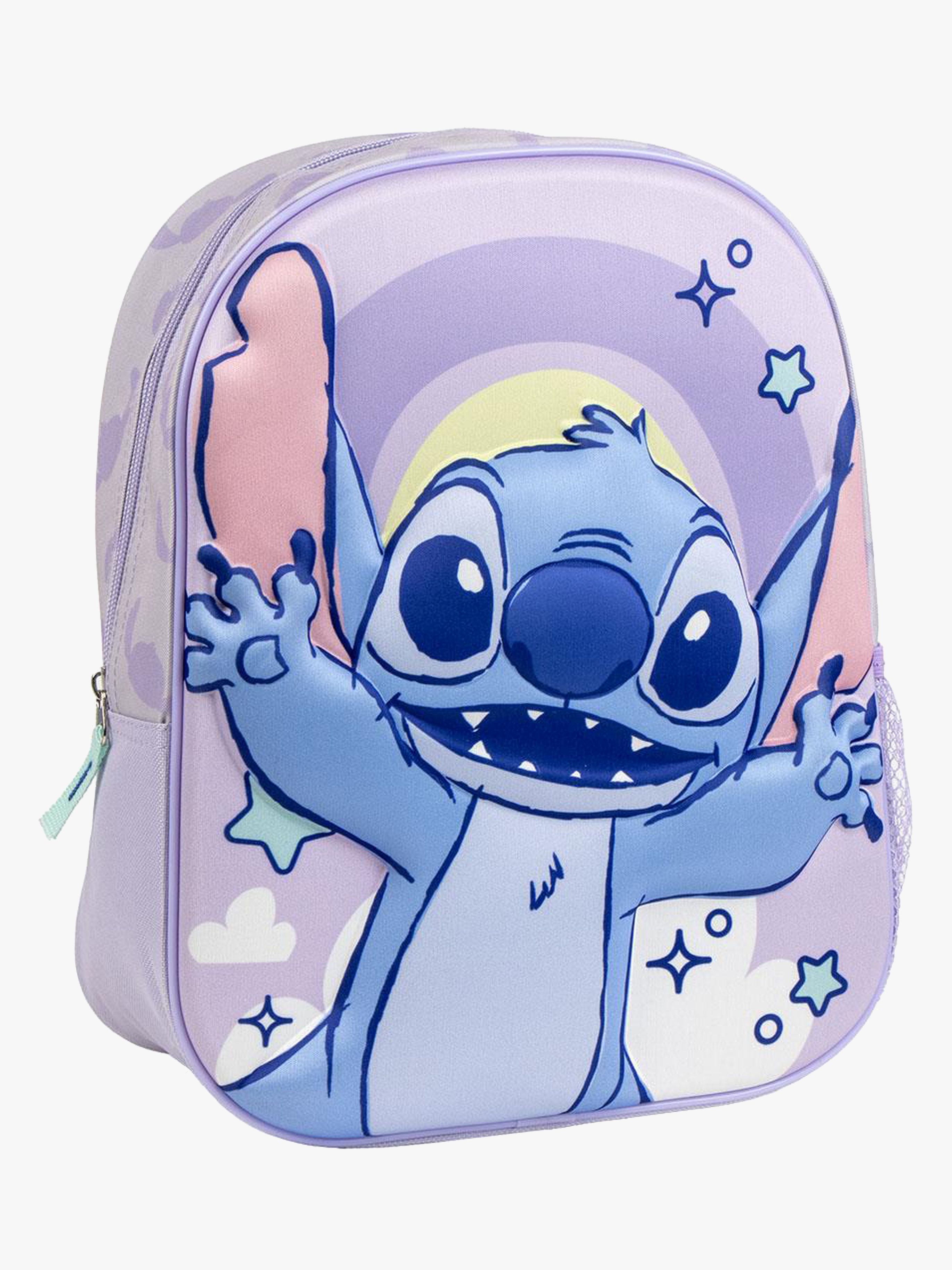 Disney Lilo &  Stitch 3D Kinder Rucksack, Hellviolett