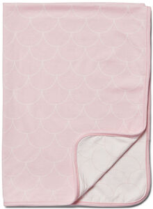 Minitude Scallop Decke, Chalk Pink/White