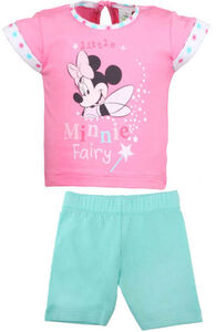 Disney Minnie Maus T-Shirt und Hose, Rosa/Türkis