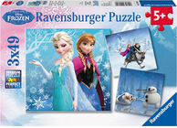 Ravensburger Disney Die Eiskönigin Puzzle Winterabenteuer 3x49 Teile