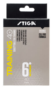 STIGA Tischtennisbälle Training ABS 6er-Pack, Orange