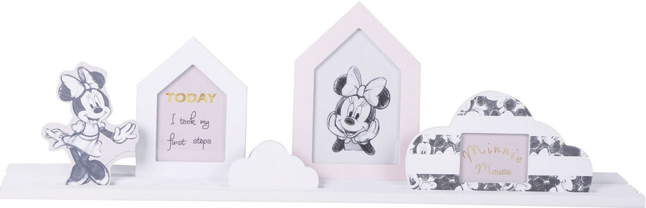Disney Minnie Maus Bilderleiste mit Rahmen, Pink/White