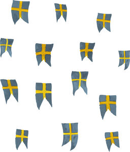 That's Mine Wallsticker Schwedische Fahne 14 St