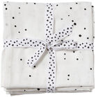 Done By Deer Musselintuch Dreamy Dots 2er-Pack, White