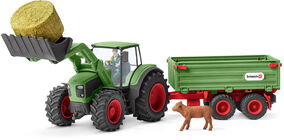 Schleich Traktor mit Anhänger