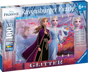 Ravensburger Puzzle Die Eiskönigin 2 Glitzer Starke Schwestern 100 Teile