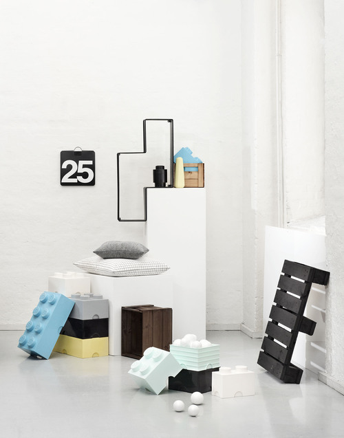 LEGO Aufbewahrung, Weiß/Grau