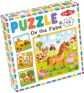 Tactic Puzzle Mein Erstes Puzzle - Bauernhof, 4x6 Teile