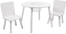 Cloudberry Castle Stühle und Tisch mit Aufbewahrungsfach, Weiß