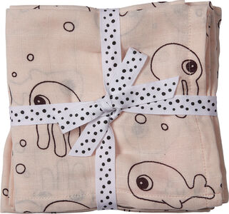 Done By Deer Tuch Sea Friends 70x70 2er-Pack, Powder