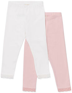 Petite Chérie Atelier Amandine Leggings 2er-Pack, Pink/White