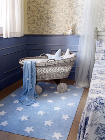 Kaufen Lorena Canals Teppich Stars Blue White Jollyroom