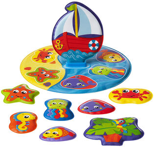 PlayGro Floaty Boat Badespielzeug Puzzle