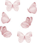 That's Mine Wallsticker Butterfly 6er-Pack, Rose
