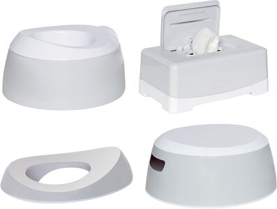 LUMA Toilettentrainer-Set 4-teilig, Light Grey